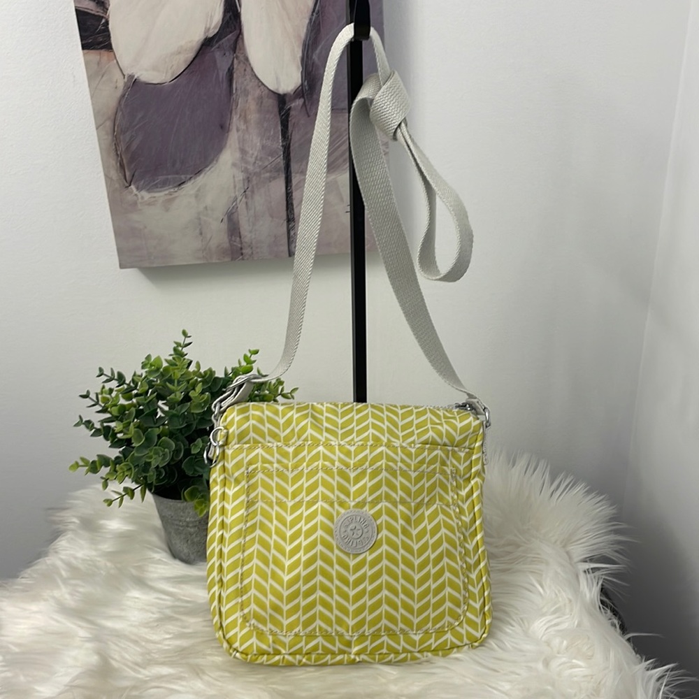 Kipling Yellow Patterned Crossbody Bag